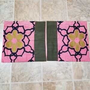 Nwt West Elm Pink and Green Accent Pillows